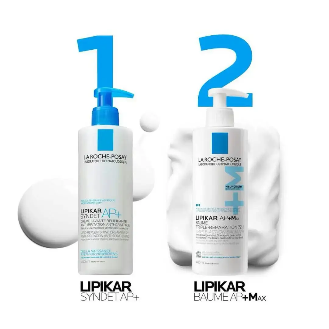 baume et lait lipakar ( la roche posay)